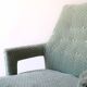 Pair of Vintage 1950s Scandinavian Mint Green Armchairs