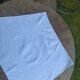 6 large vintage blue dyed damask cotton napkins