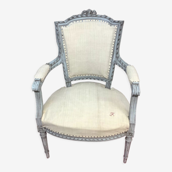 Old louis xvi style armchair completely renovated