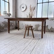 Farm table pitch pine 2 x 1 m from the 1950s