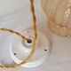 Amber molded glass pendant lamp