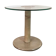 Coffee table with granite base, enamelled iron structure, 80s glass top
