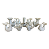 Eight bird candlesticks from Bavaria and Arzberg, Germany