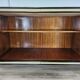 Art Decò Sideboard in Mahogany and Maple with Black Glass and Brass Finishi