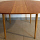 Table de repas scandinave en palissandre clair des années 60