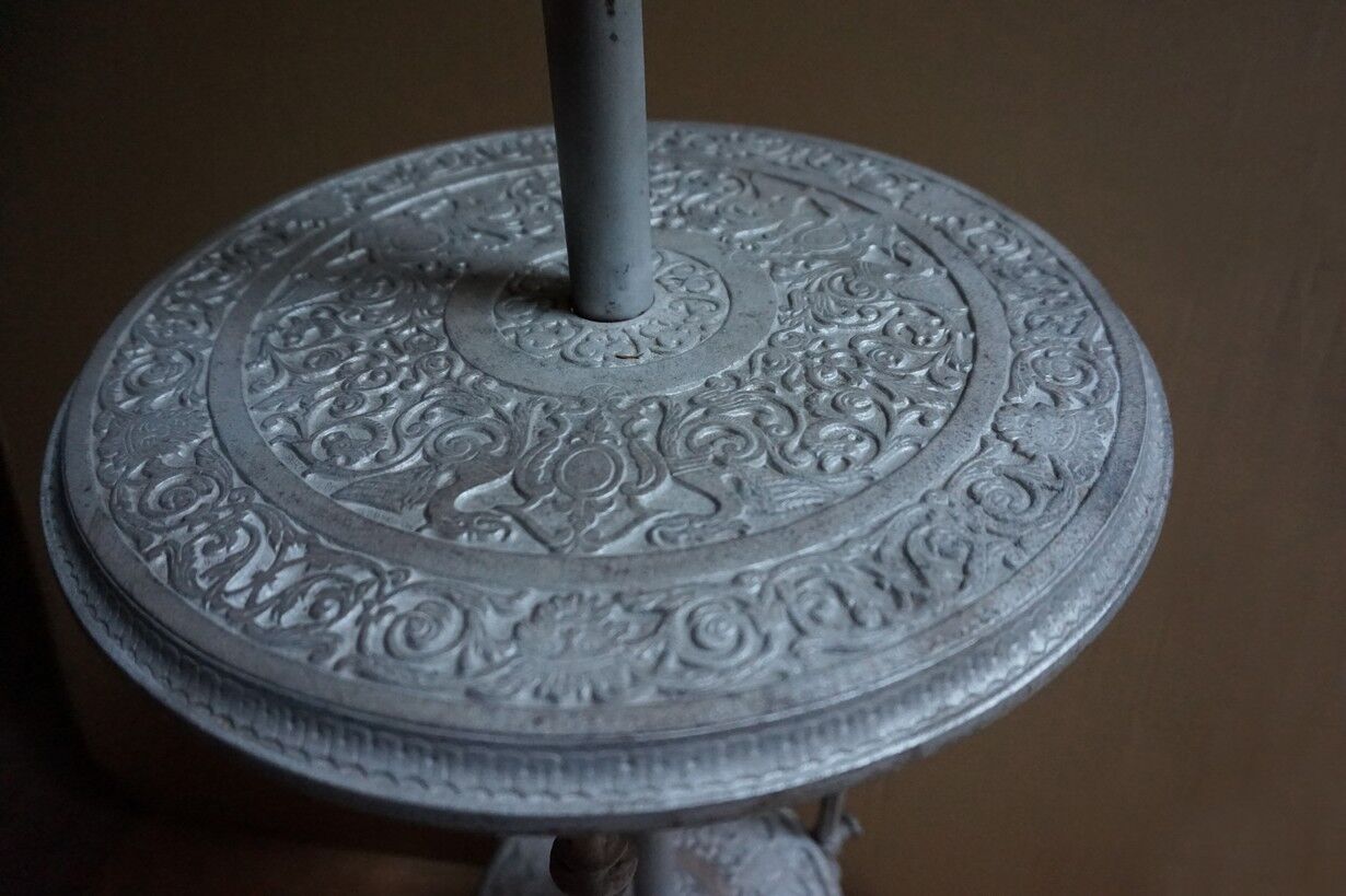 French cast iron adjustable shaving stand