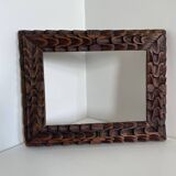 Antique handcarved frame Cedarwood 23.5 cm x 18.5 cm