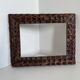 Antique handcarved frame Cedarwood 23.5 cm x 18.5 cm
