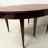 Louis XVI style bandeau table with 6 XIX century tapered legs.