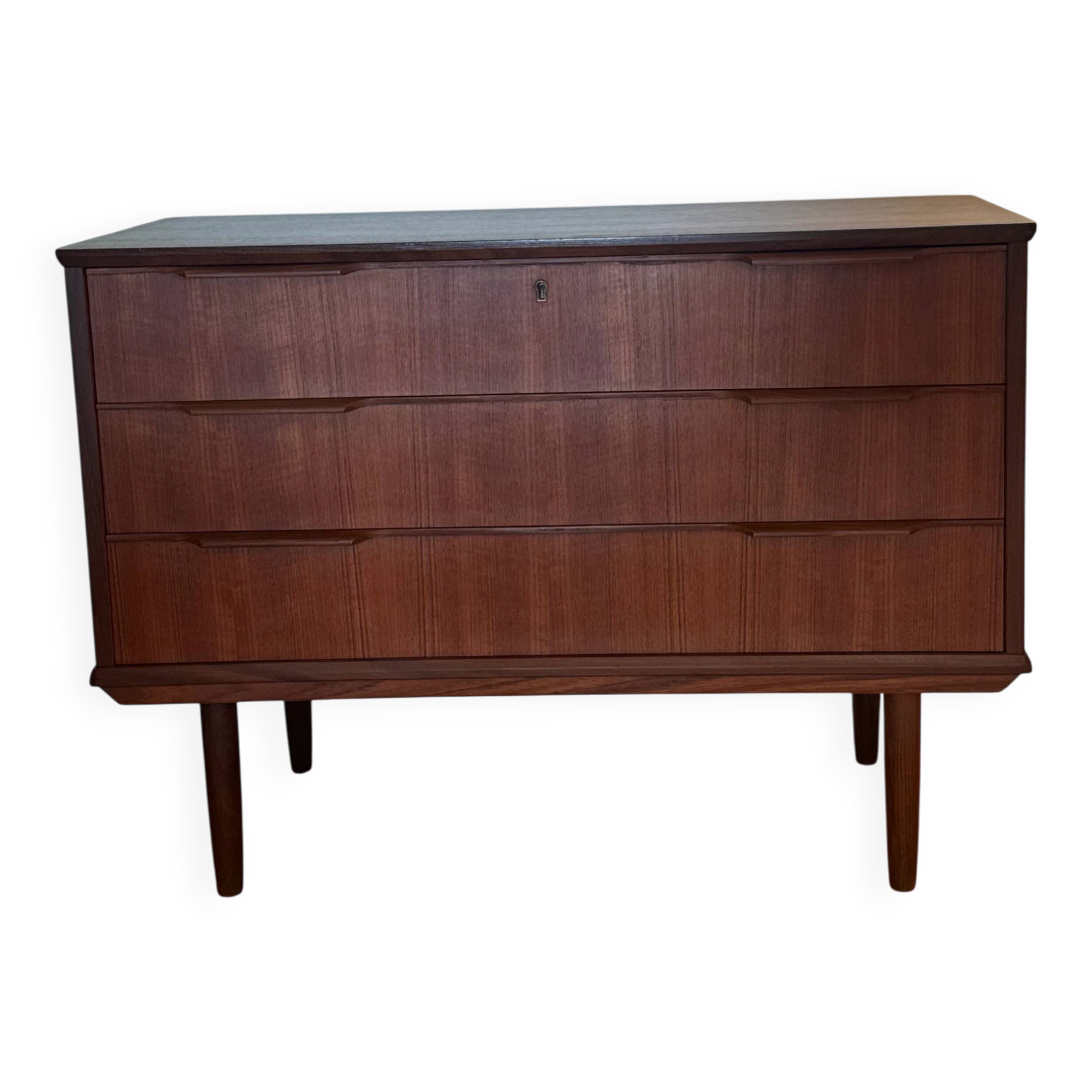 Vintage Scandinavian "Ingrid" teak chest of drawers