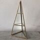 Vintage glass and brass showcase