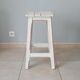 Tabouret vintage shabby années 70
