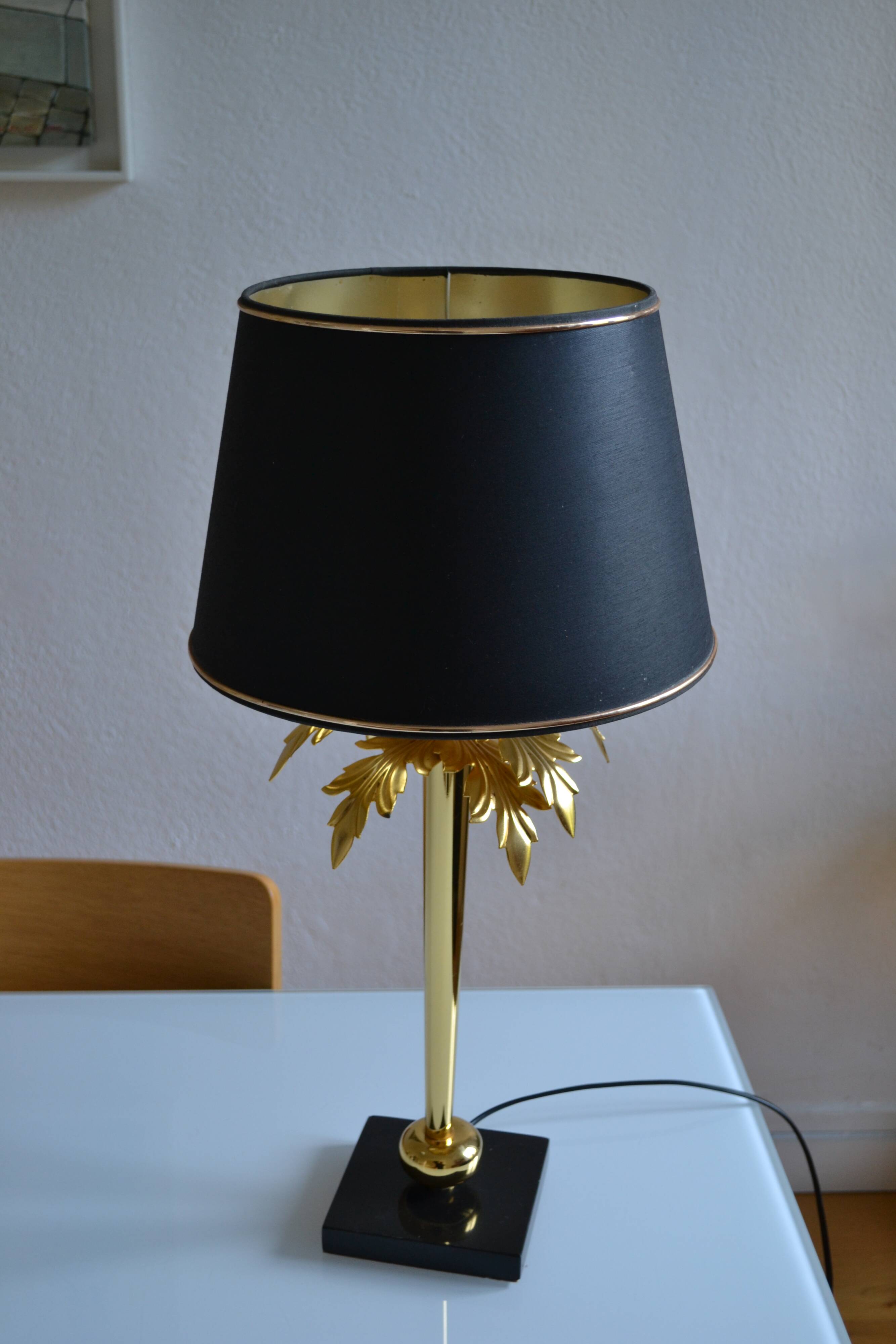 “Palm tree” lamp chandelier Deknudt Belgium