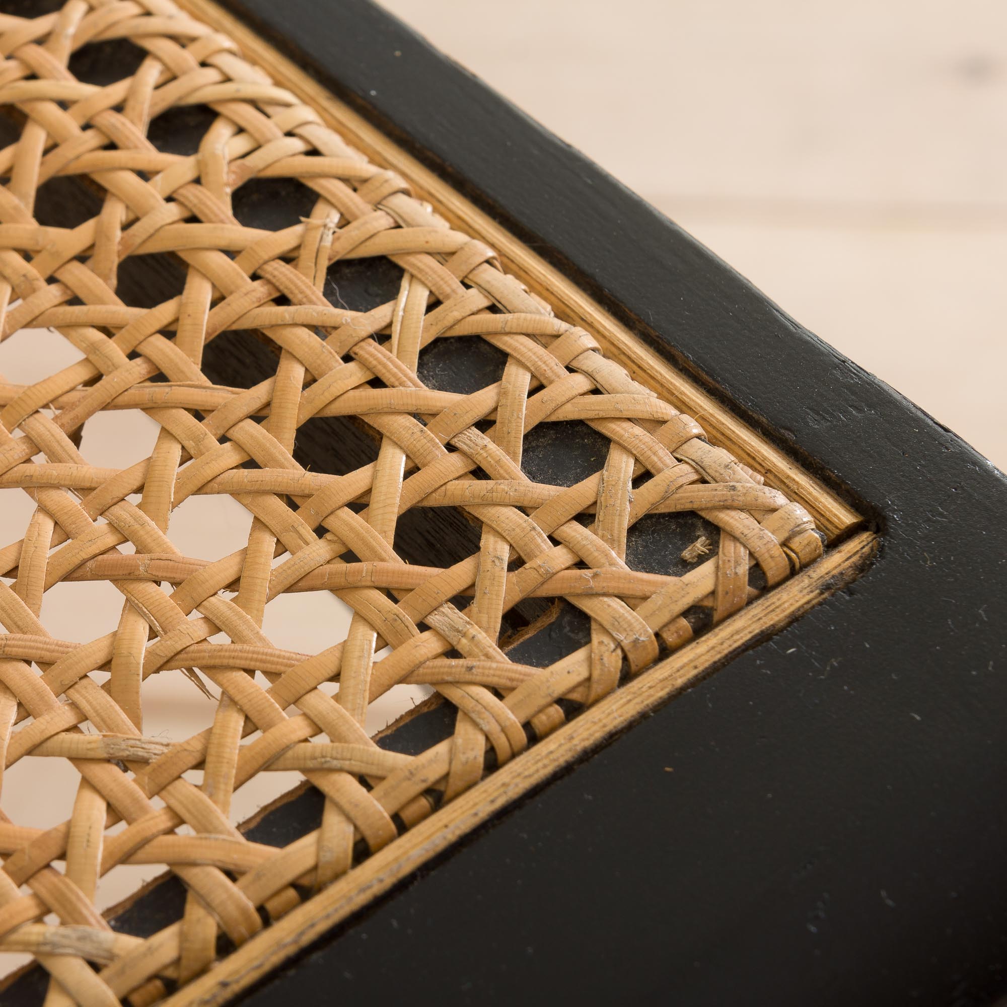 Black cesca chair by Marcel Breuer