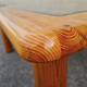 Italian pine and glass coffee table