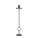 Modernist steel candle holder signed Robert J, 1970s