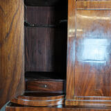Empire bureau of polished mahogany with inlaid wood, 1840s