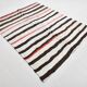 6x7 Natural White & Brown Kilim Rug, 183x212Cm