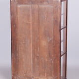 Biedermeier display cabinet, walnut, solid spruce, 1830s, czechia