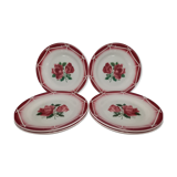 Lot of 8 flat plates Digoin Sarreguemines