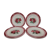 Lot de 8 assiettes plates Digoin Sarreguemines