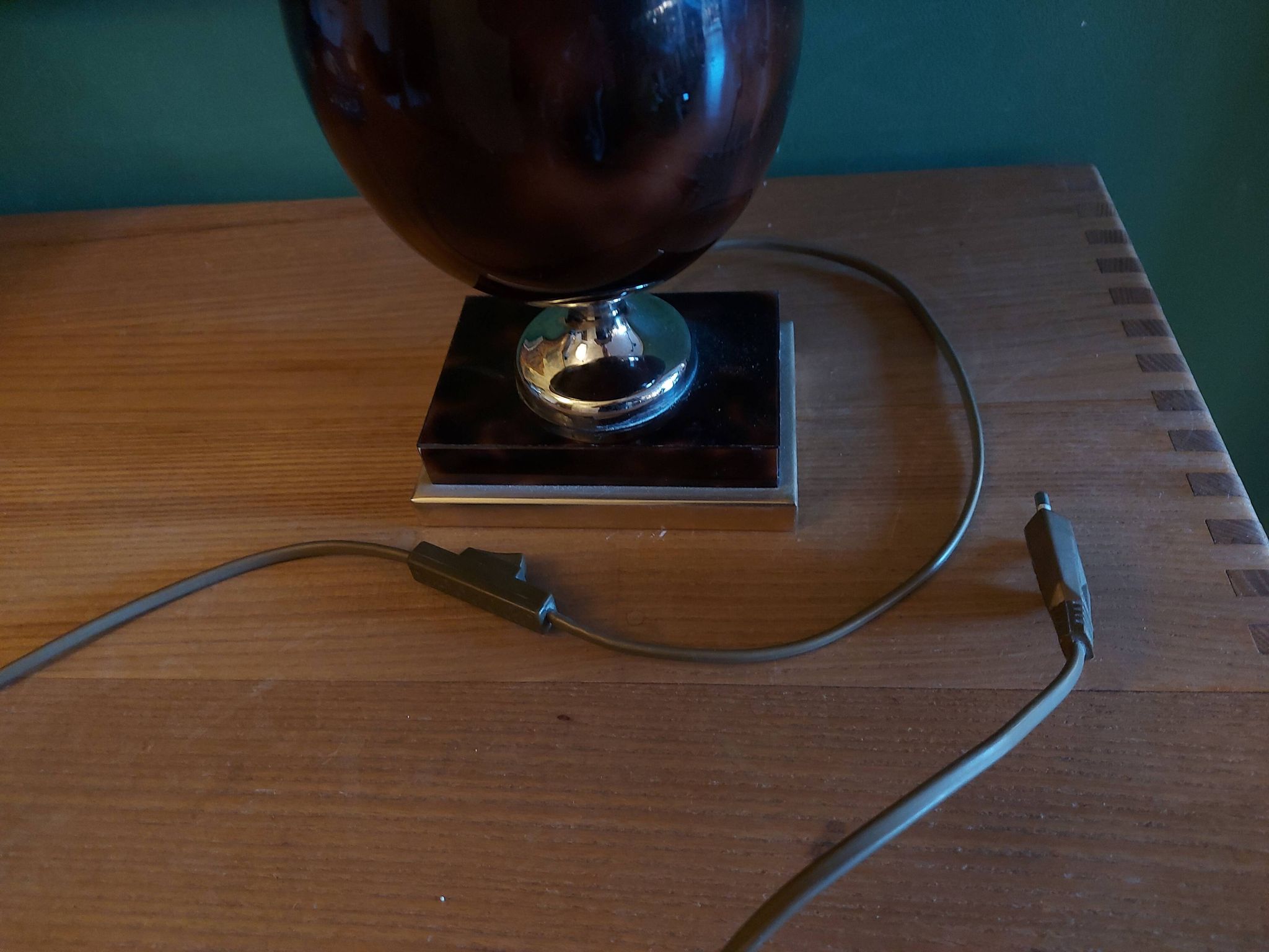 Lampe avec abat jour années 80'S Delmas