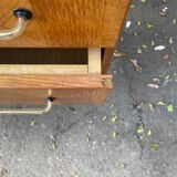 Vintage chest of drawers with compass feet