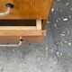Vintage chest of drawers with compass feet