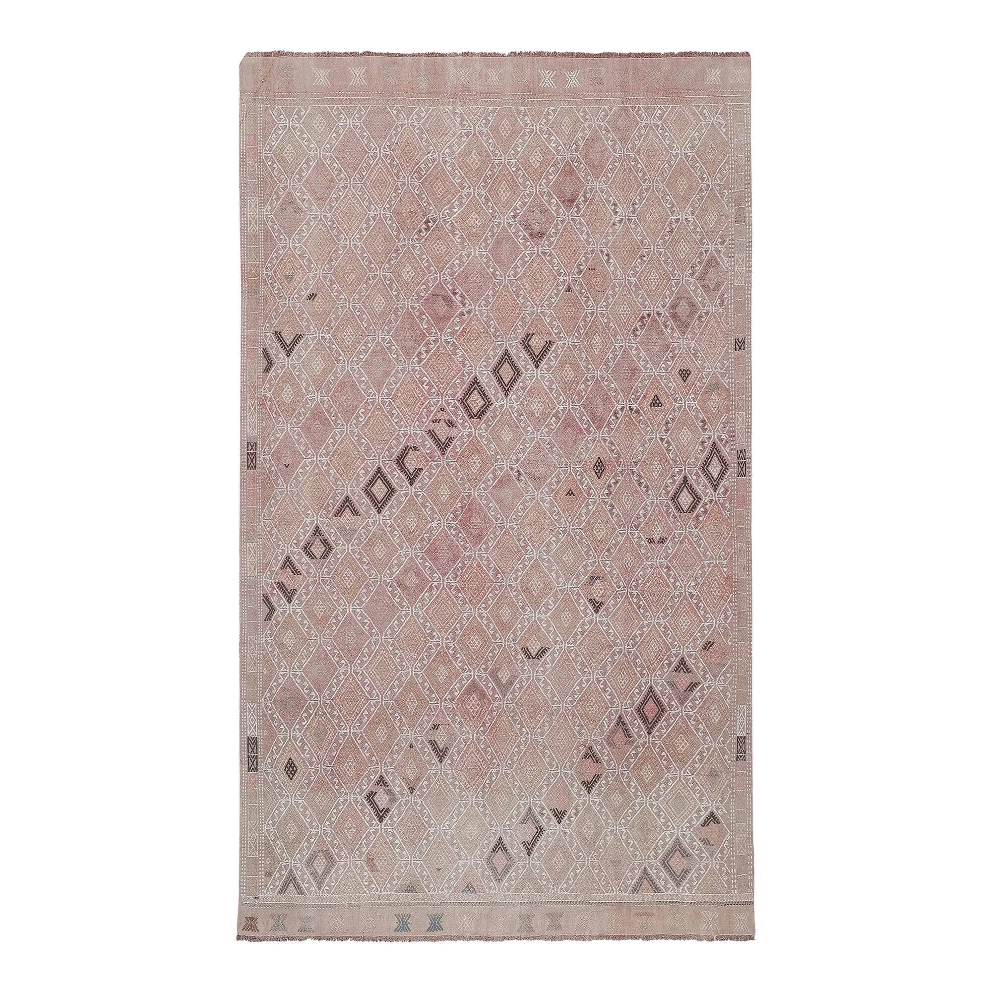 Tapis Kilim turc vintage tissé main