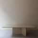 Rectangular travertine coffee table, circa 1970