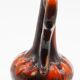 Carafe en céramique orange vintage