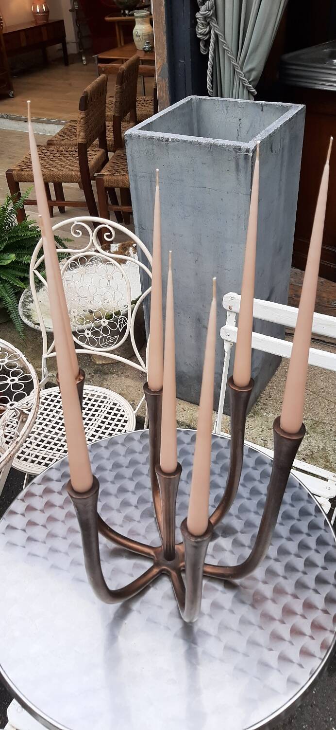 Large bronze chandelier