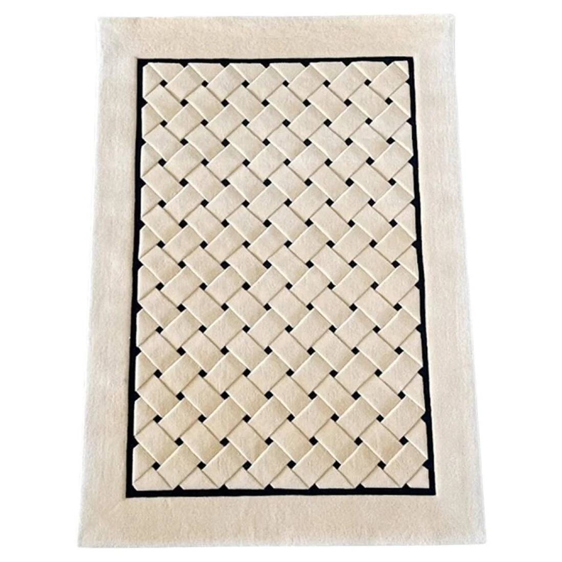 Hand-tufted carpet Interwoven by Tisca France 1990s