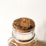 Glass pot and cork