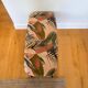 Calligaris bench in tropical patterned fabric
