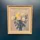Original Swedish Oil on Panel – “Chrysanthemums” by Max Hellberg – Signed – Vintage & Framed – 68 × 58 cm (26.8" × 22.8")