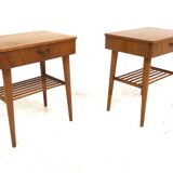 2 tables de chevet en acajou, Swedish modern, Suède, 1960