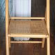 Chaise cannée pliante Habitat années 80