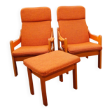Jech armchair set – model betty, czech design from the 1990s