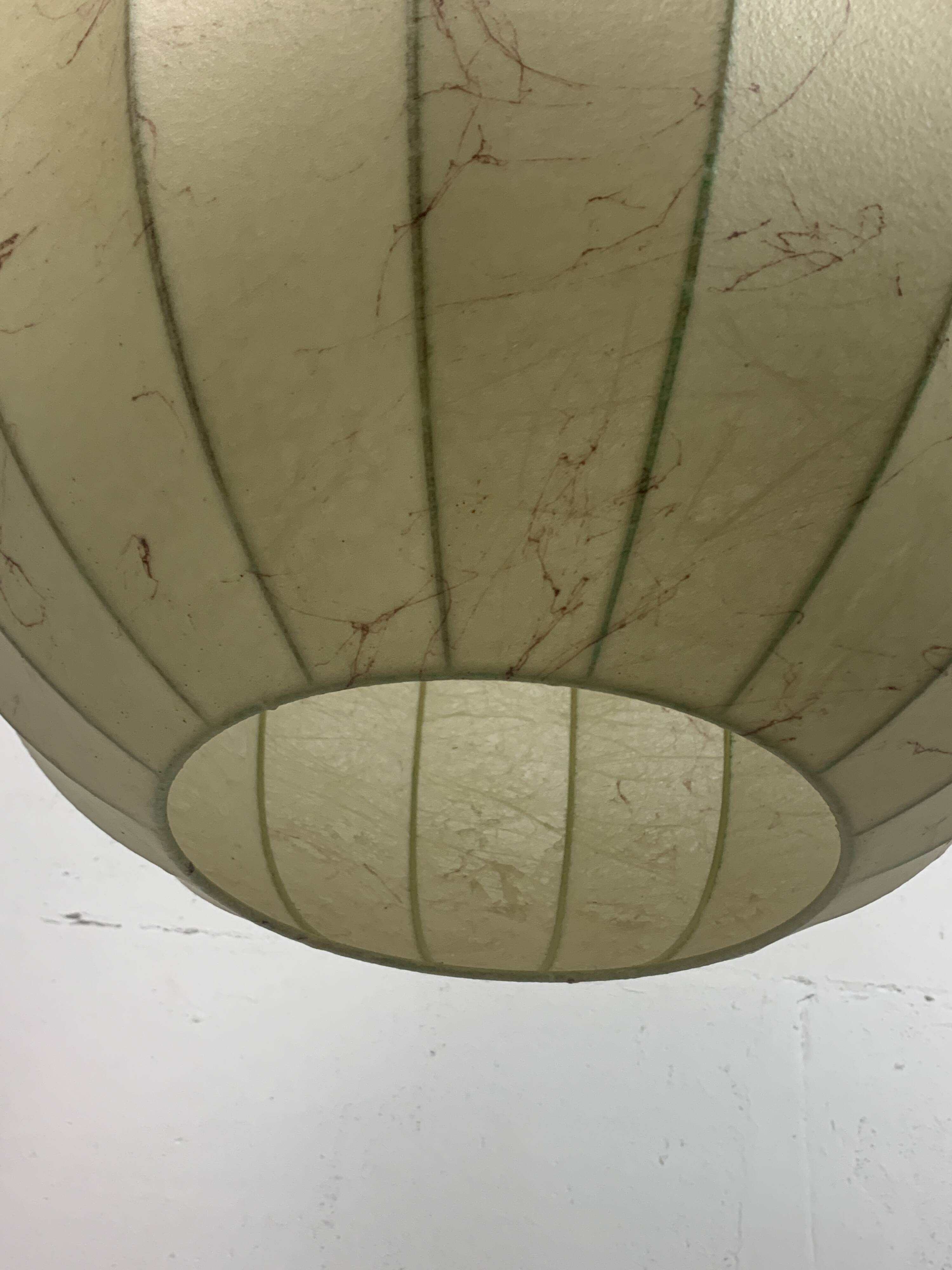 Mid-Century Space Age Cocoon Hanging Pendant Lamp in the style of Achille Castiglioni, 1960s