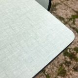 Table and chairs in water green formica
