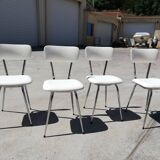 Set table and kitchen chairs in formica and skai