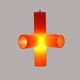 Suspension Jan Melis & Ben Oostrum pour Dark - Modèle « Crosslight » - Années 90, Pays-Bas