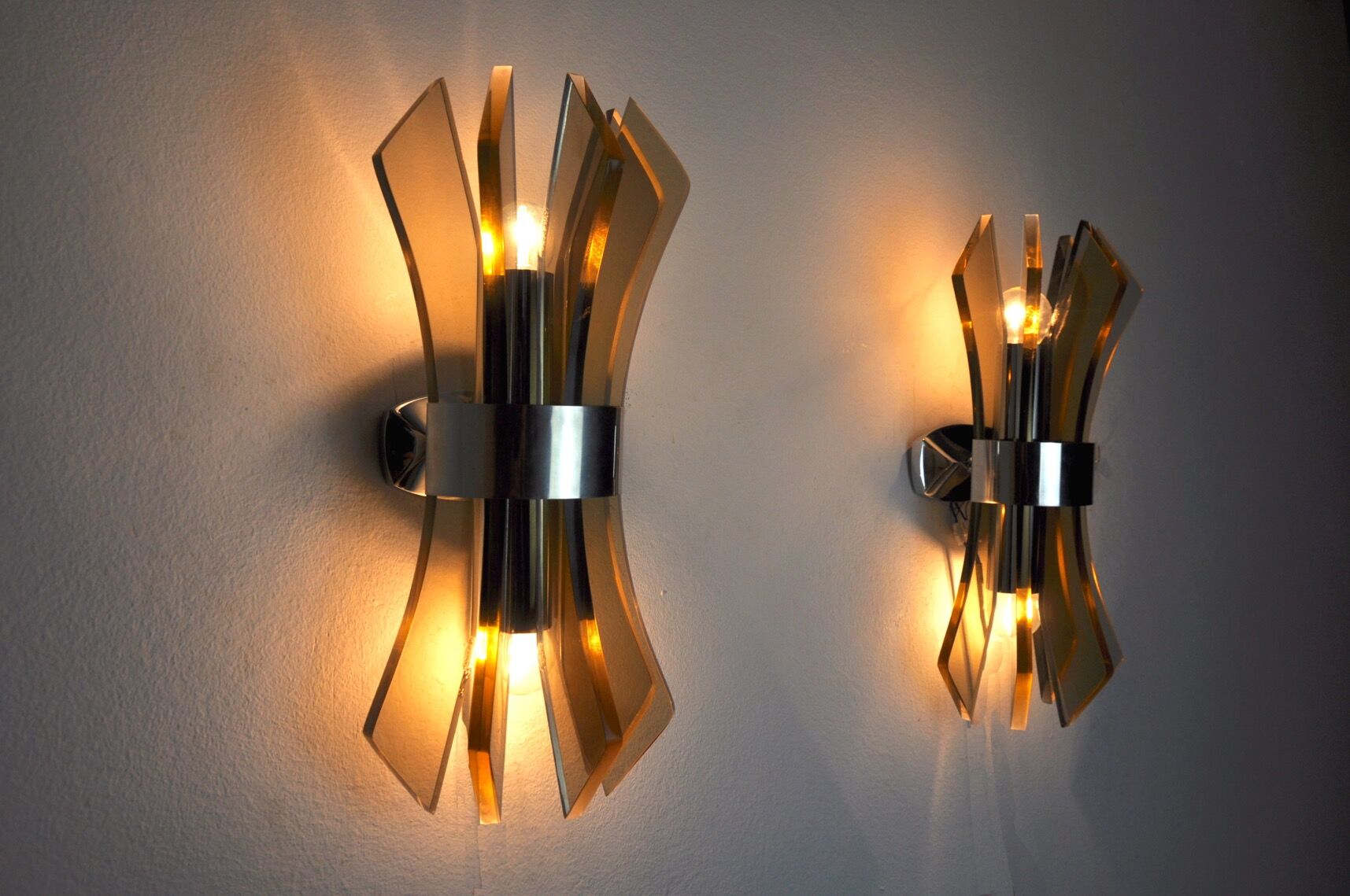 Pair of Veca sconces in Bakelite, Italy, 1970