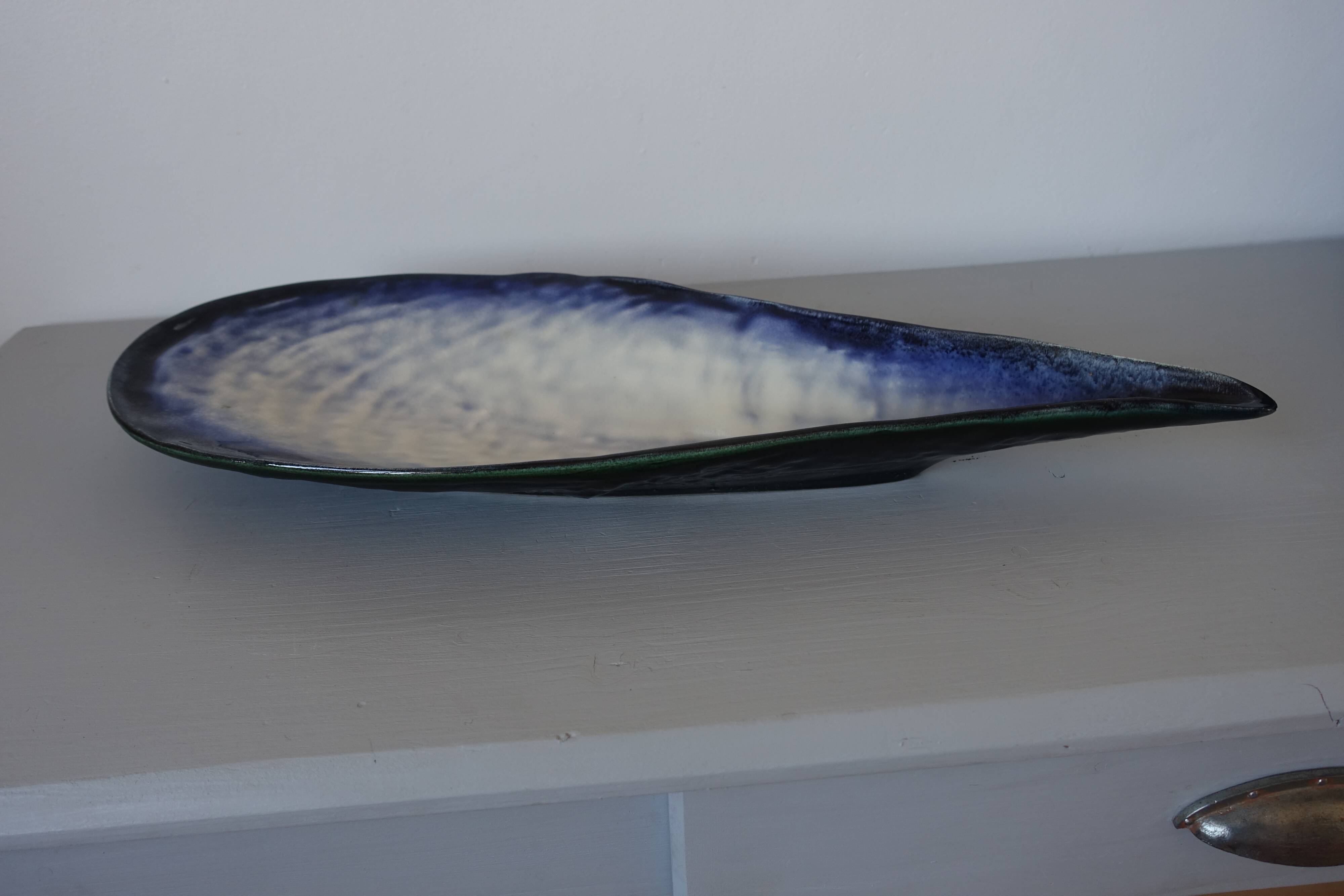 Pol Chambost flat in the shape of pearly shell 1950