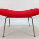 Oyster chair with ottoman by Pierre Paulin for Artifort, 1965