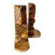 Vintage Marble Aztec Maya Bookends, 1950s