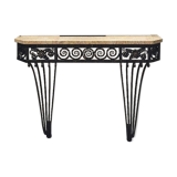 Wrought iron art deco console