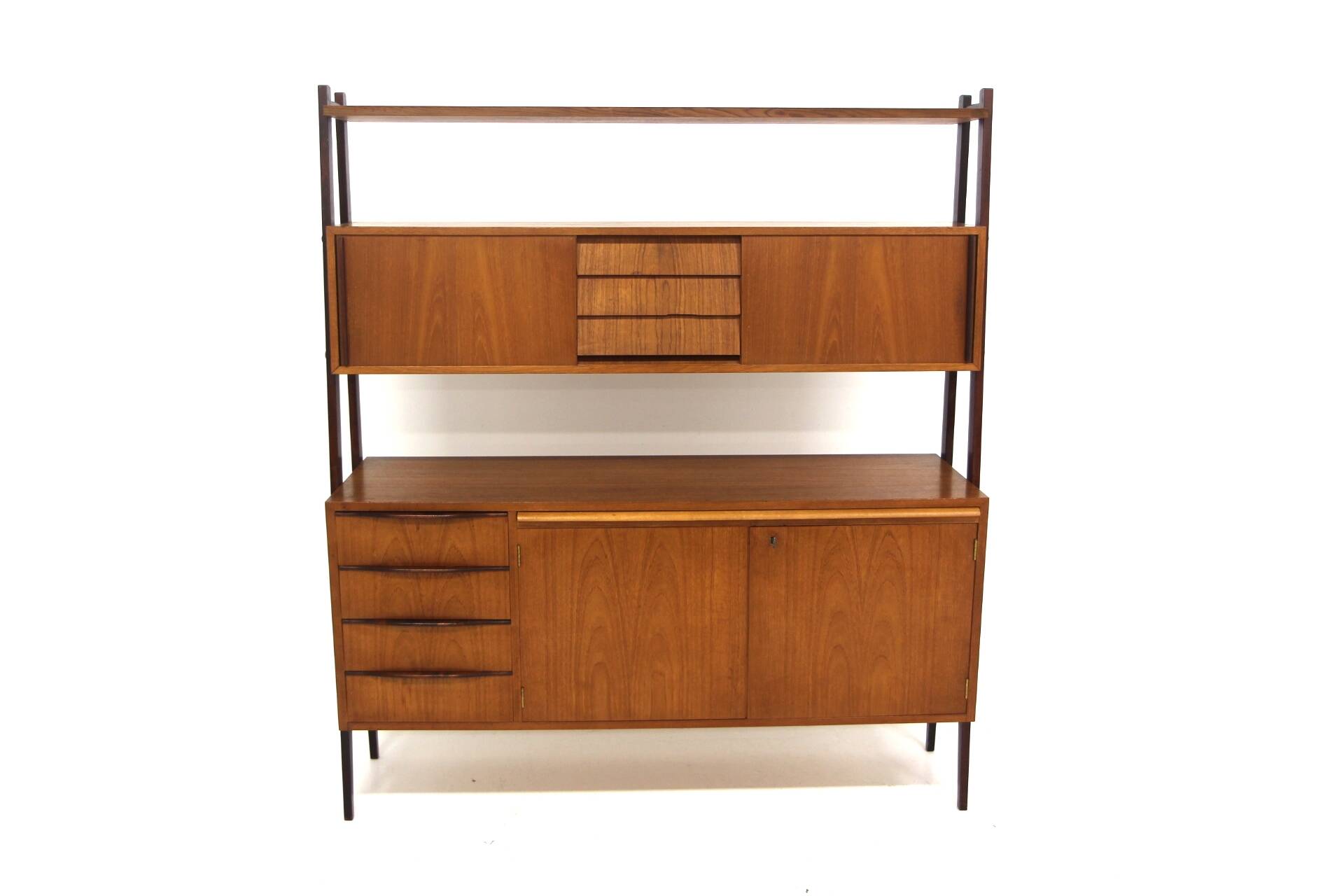 Secrétaire scandinave en teck, Suède, 1960