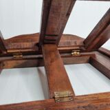 Solid oak reading desk, adjustable